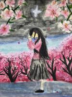 동화초/김연강/우리 가족이 평생 건강하면 좋겠다고 소원을 비는 장면을 그림.